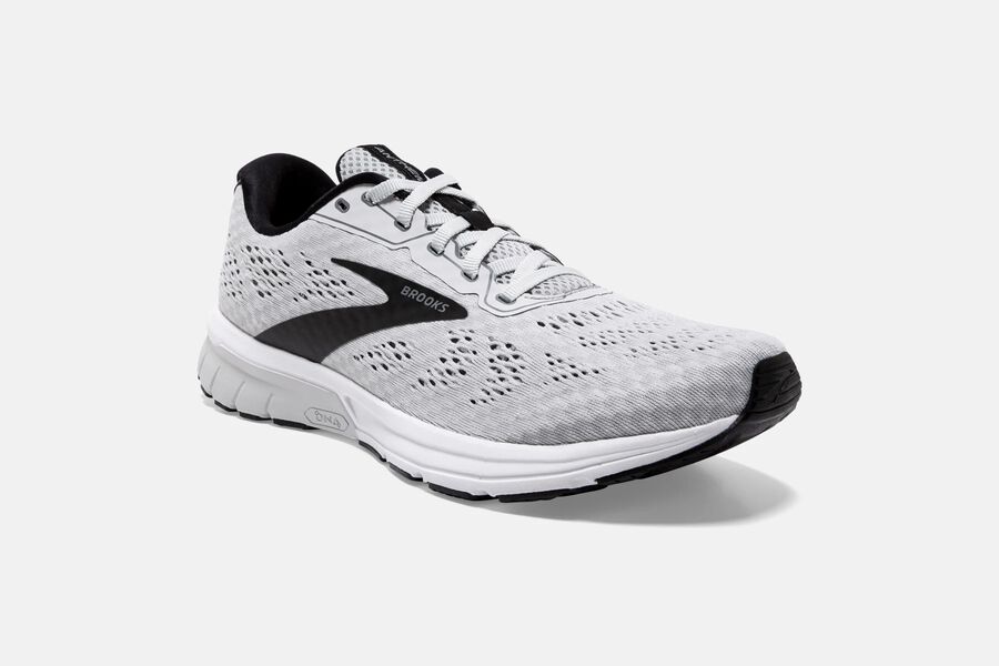 Anthem 3 Road Brooks Running Shoes NZ Mens - White/Black - MPVKLO-681